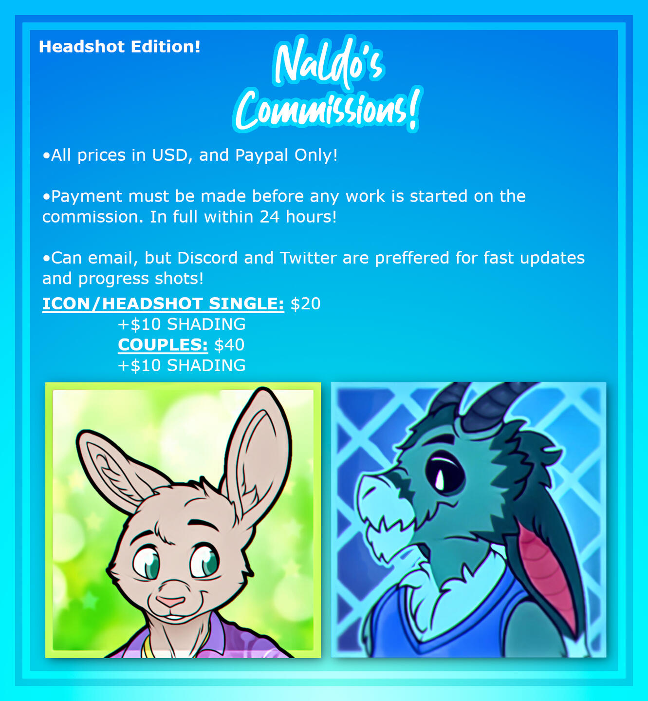 NaldoSahagin Headshot Comm Sheet